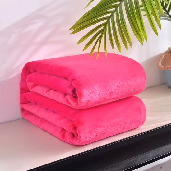 100% Polyester Deux Plis Sherpa Polaire Doublure Couverture Anti-Pilling Sofa Throw