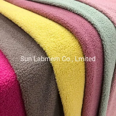 100%Polyester Soft Knitting Polar Fleece Fabric pour le vêtement